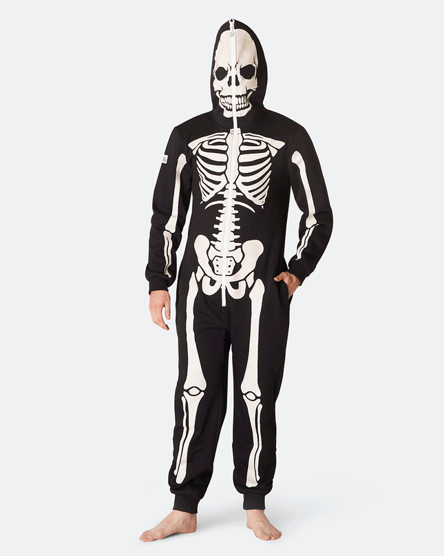 Combinaison squelette homme pour Halloween