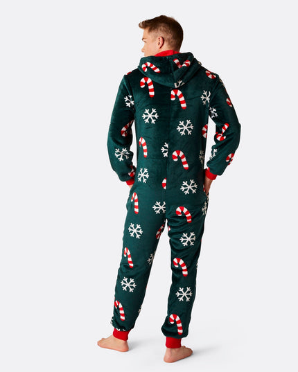 Combinaison pyjama homme motif canne à sucre