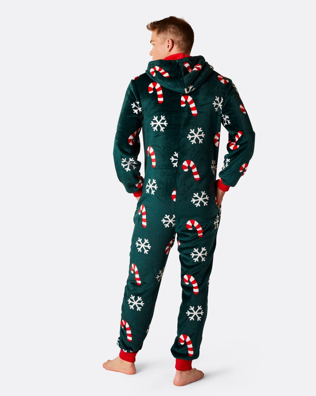 Combinaison pyjama homme motif canne à sucre