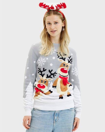 Pull de Noël mignon pour femme - Un modèle adapté à toute la famille.