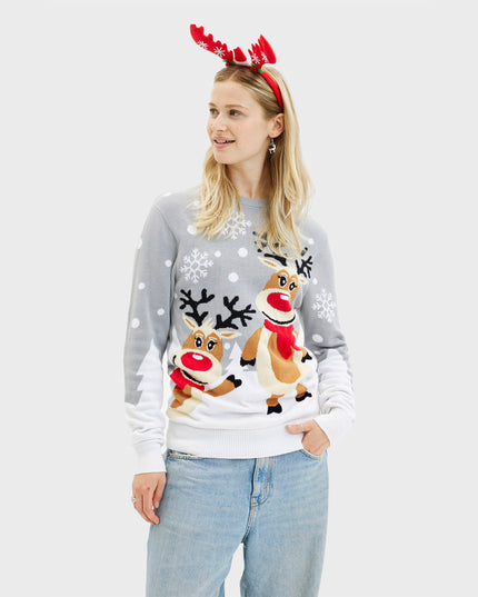 Pull de Noël mignon pour femme - Un modèle adapté à toute la famille.