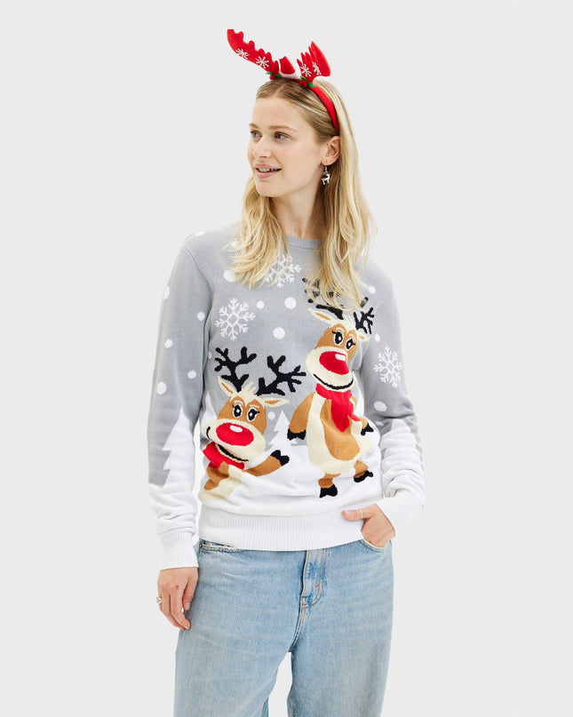 Pull de Noël mignon pour femme - Un modèle adapté à toute la famille.