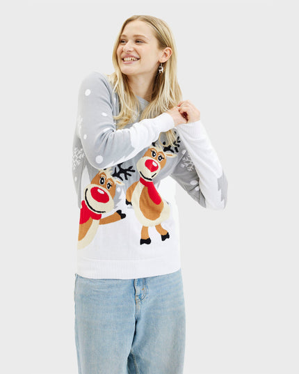 Pull de Noël mignon pour femme - Un modèle adapté à toute la famille.