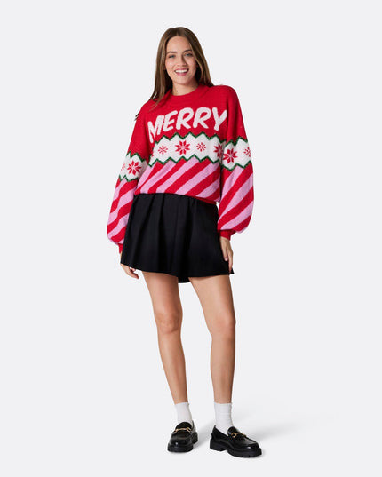 Pull de Noël oversize pour femme