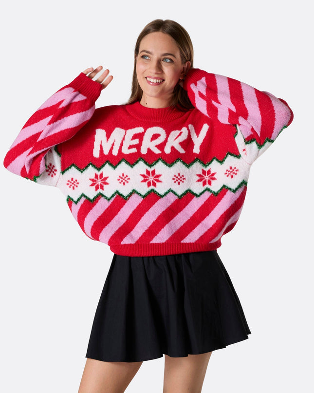 Pull de Noël oversize pour femme