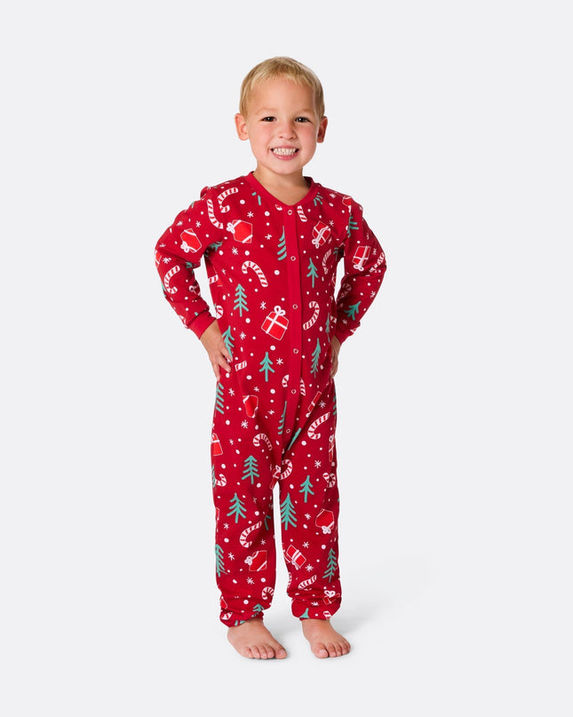 Red Christmas Pattern Family Pyjamas