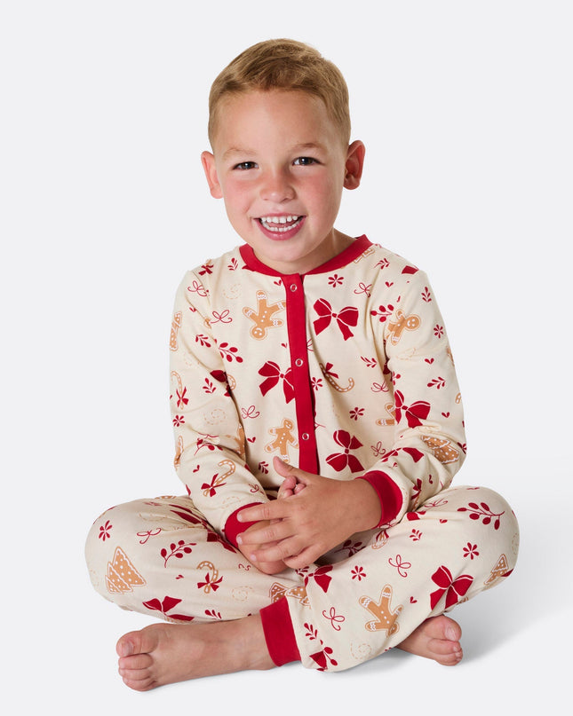 Pyjama salopette pain d'épice pour enfants | Pyjama de Noël mignon