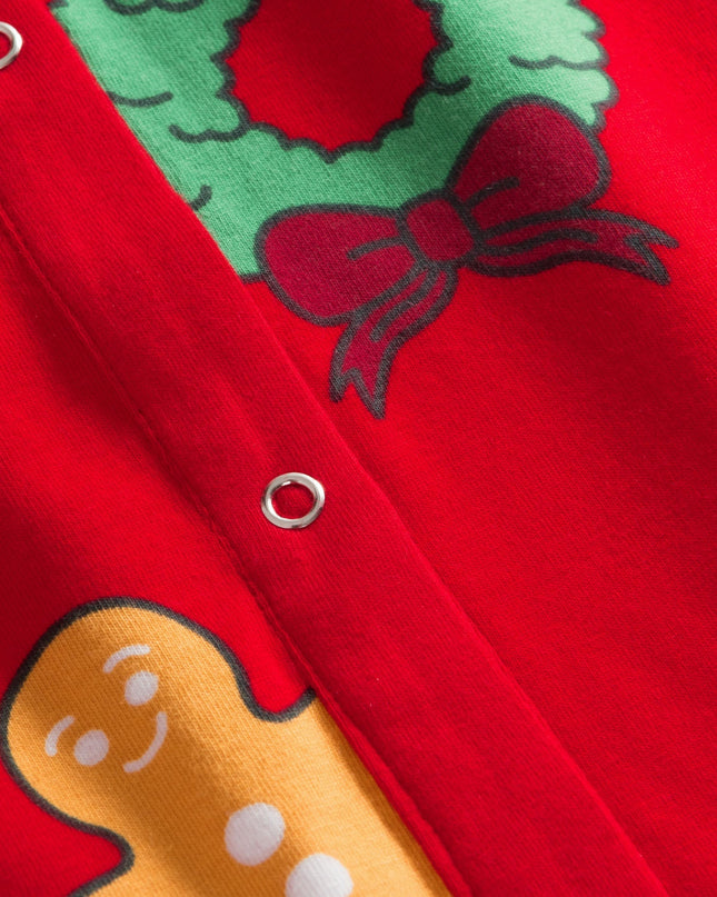 Salopette rouge Hohoho pour enfants - Pyjama de Noël