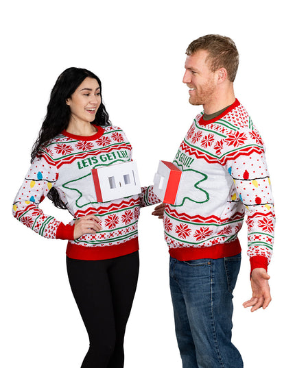 Pull moche pour couples avec prise et fiche 3D