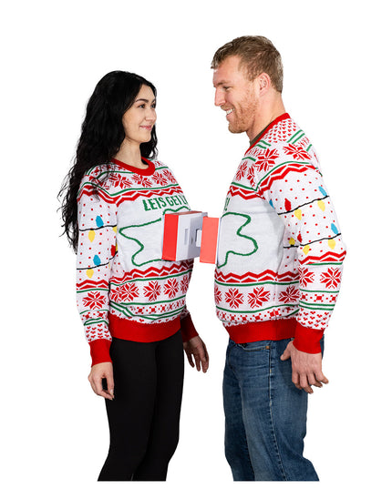Pull moche pour couples avec prise et fiche 3D