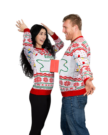 Pull moche pour couples avec prise et fiche 3D