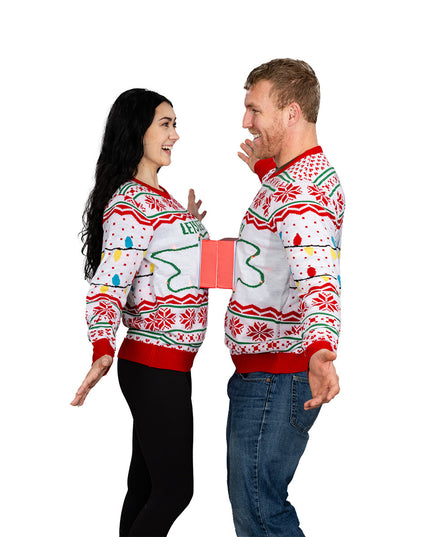 Pull moche pour couples avec prise et fiche 3D