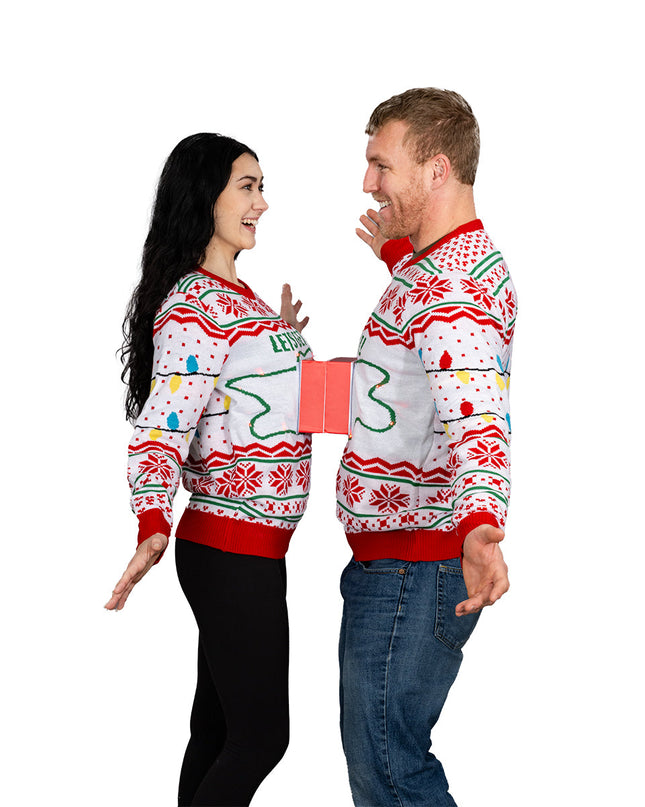 Pull moche pour couples avec prise et fiche 3D