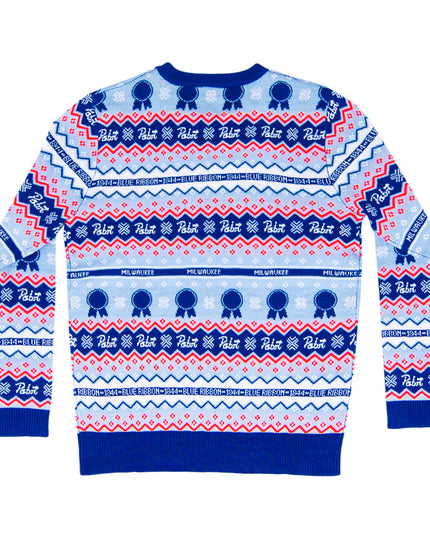 Pull de Noël moche Pabst Fair Isle Beer