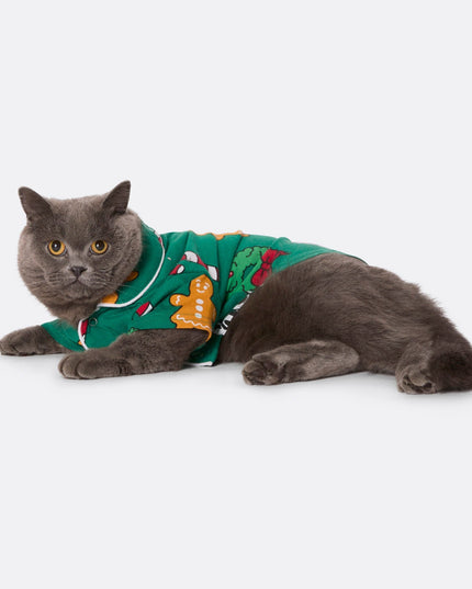 Pyjamas de Noël verts pour chats