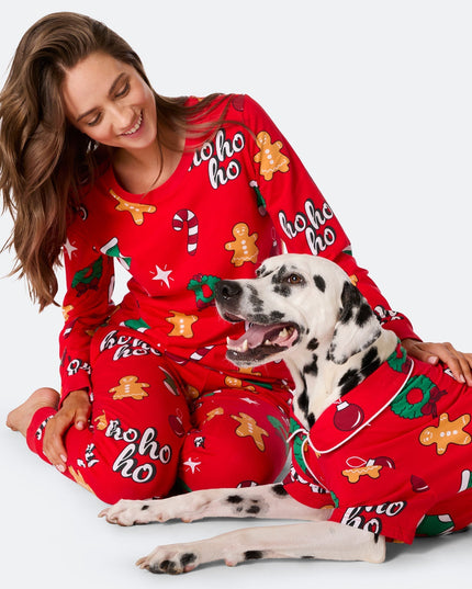 Pyjamas de Noël rouges Hohoho pour toute la famille