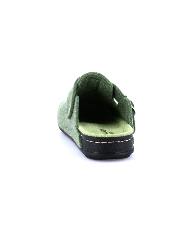 Pantoufles pour femmes Grünland PILA - Verde Mela | Confort vert festif