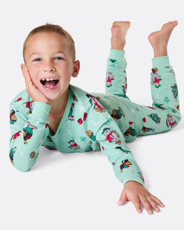Pyjamas de Noël Flåklypa pour enfants