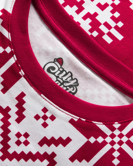 Pyjamas de Noël rouges en tricot pour enfants