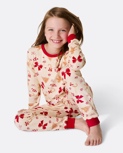Pyjamas de Noël pour enfants en forme de pain d'épice | Adorables vêtements de nuit pour les fêtes