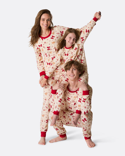 Pyjamas de Noël pour enfants en forme de pain d'épice | Adorables vêtements de nuit pour les fêtes