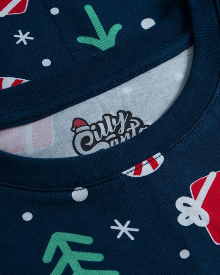 Pyjamas de Noël bleus pour enfants