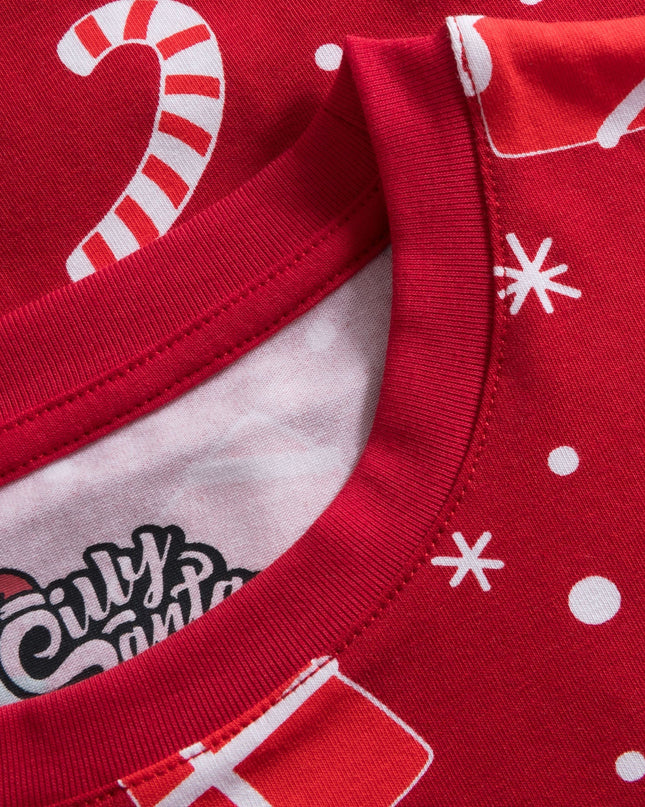 Pyjamas pour enfants à motifs de Noël rouges