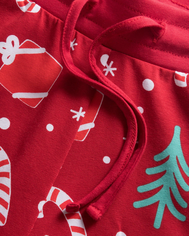 Pyjamas pour enfants à motifs de Noël rouges