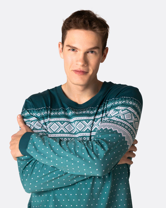 Marius Grønn Pysj Familie - Collection de pyjamas de Noël en famille