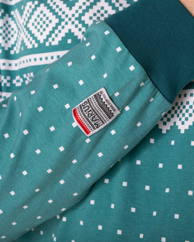 Marius Grønn Pysj Dame - Pyjamas de Noël pour femmes pour les fêtes