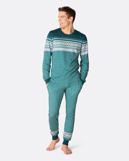 Marius Grønn Pysj Familie - Collection de pyjamas de Noël en famille