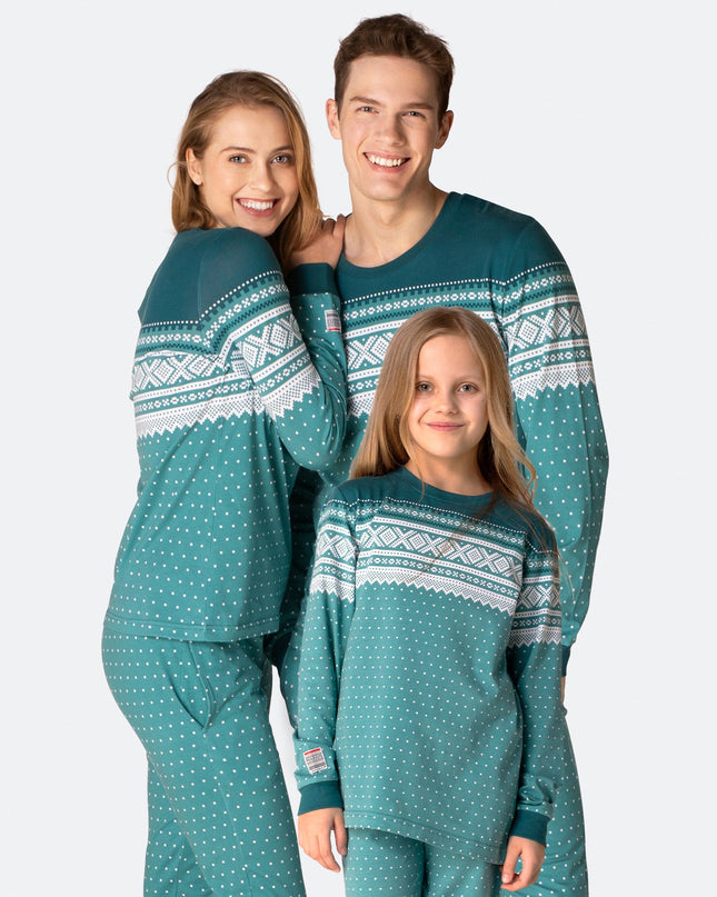 Marius Grønn Pysj Familie - Collection de pyjamas de Noël en famille