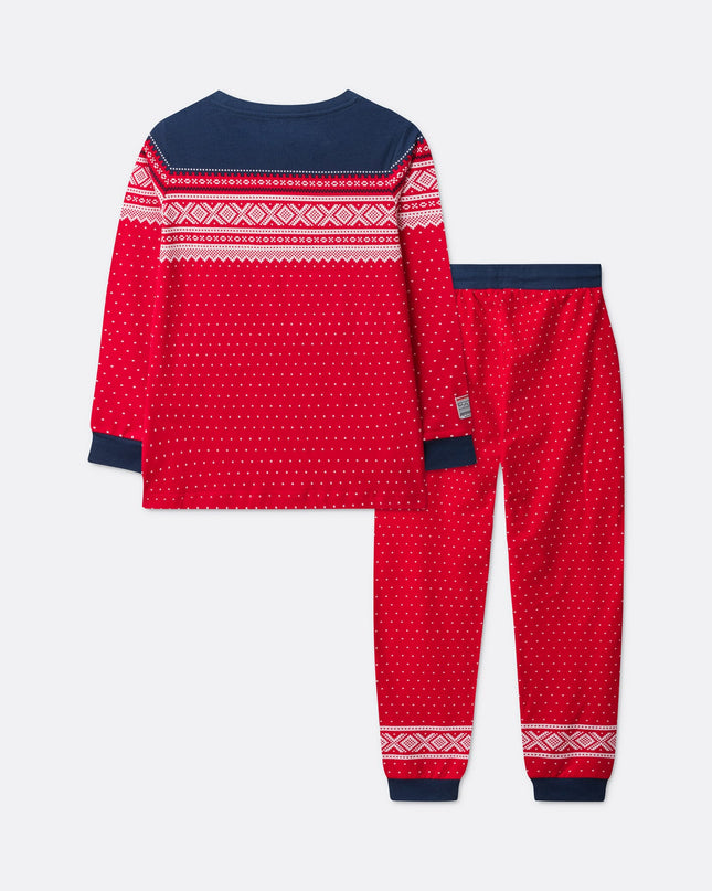 Pyjama rouge Marius pour enfants - Idéal pour Noël et toute l'année
