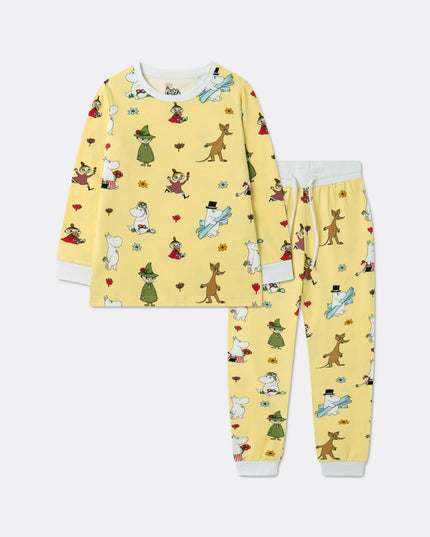 Pyjama Moomin jaune pour enfants, un style parfait toute l'année