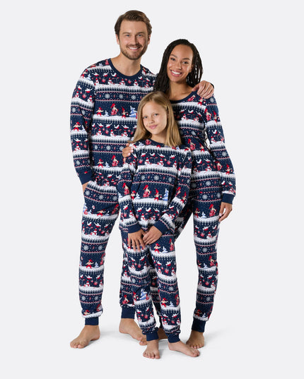 Pyjamas de Noël pour femmes avec motifs de paysages de Noël