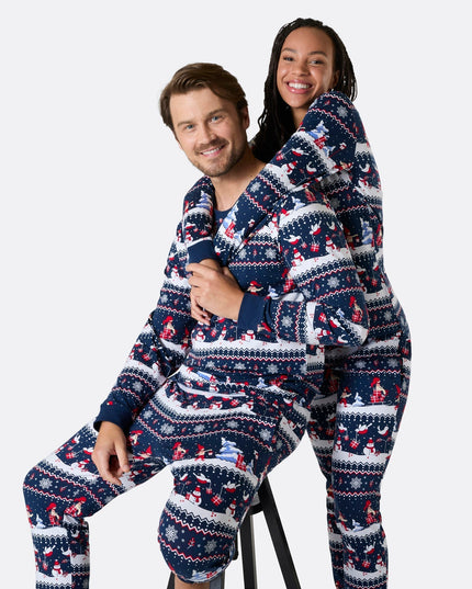 Pyjamas familiaux à motifs de Noël | Ensemble de nuit douillet pour les fêtes