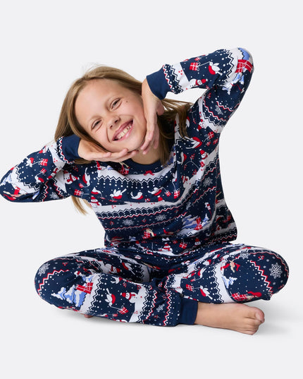 Pyjamas de Noël pour enfants avec décor de Noël