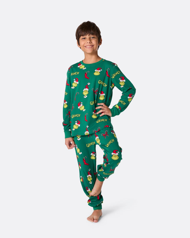 Pyjama de Noël Le Grinch pour enfants, idéal pour les farces des fêtes