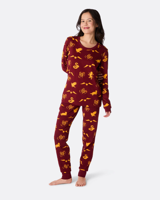 Pyjama rouge Harry Potter pour femme