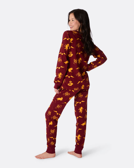 Pyjama rouge Harry Potter pour femme
