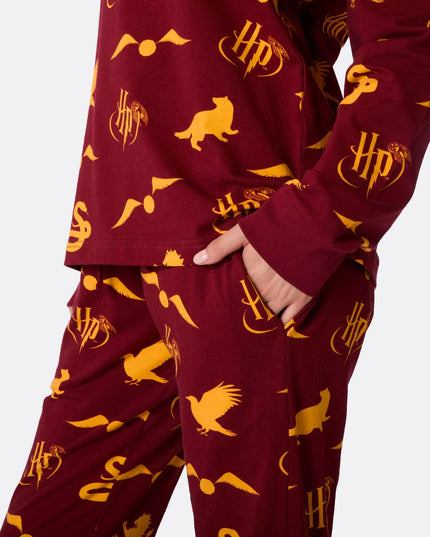 Pyjama rouge Harry Potter pour femme