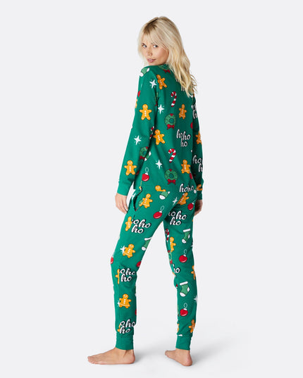 Women's Green Hohoho Christmas Pajamas