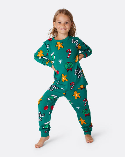 Pyjamas de Noël verts pour enfants