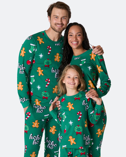 Green Hohoho Family Pyjamas