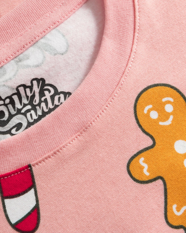 Pyjamas de Noël roses pour enfants