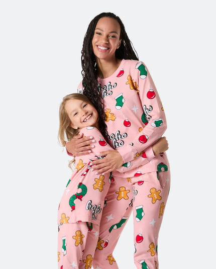 Pink Hohoho Family Christmas Pajamas