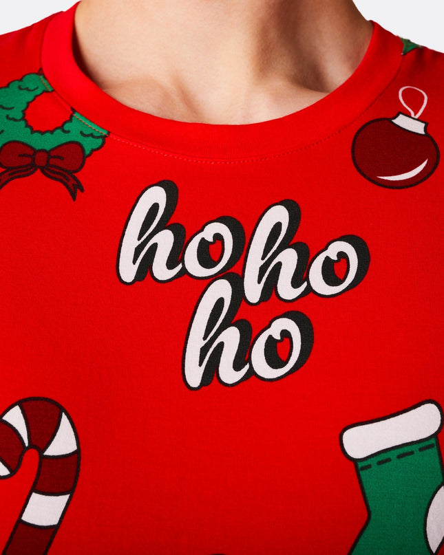 Pyjama de Noël rouge Hohoho pour homme