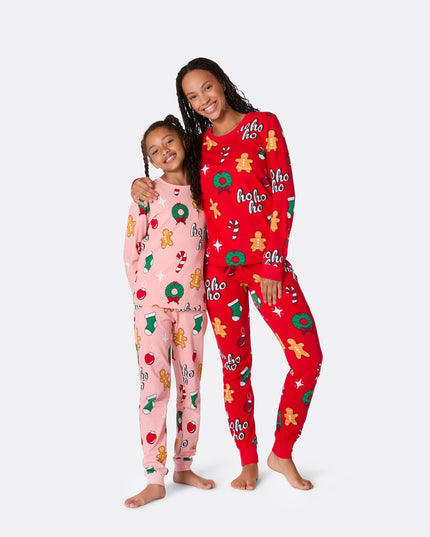 Pyjama de Noël rouge Hohoho pour femmes