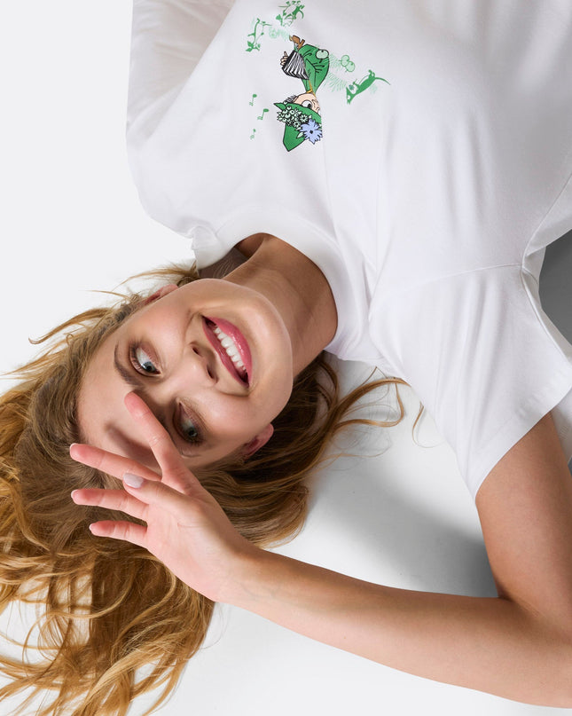 Pyjama court Snufkin pour femme, idéal pour une nuit élégante