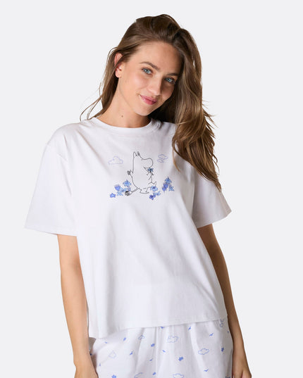 Pyjama court Moominroll pour femme